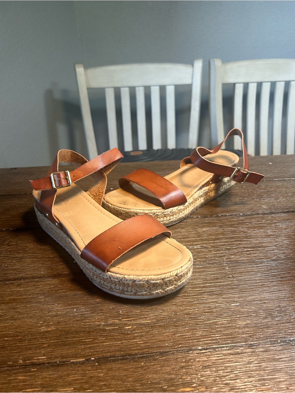 Soda clip espadrille open toe sandals size 10 - Picture 4 of 10